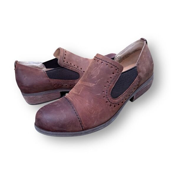 Kork’s by Kork-Ease Whiskey Brown Leather Ankle Booties shoes Women’s size 7 - Picture 3 of 16